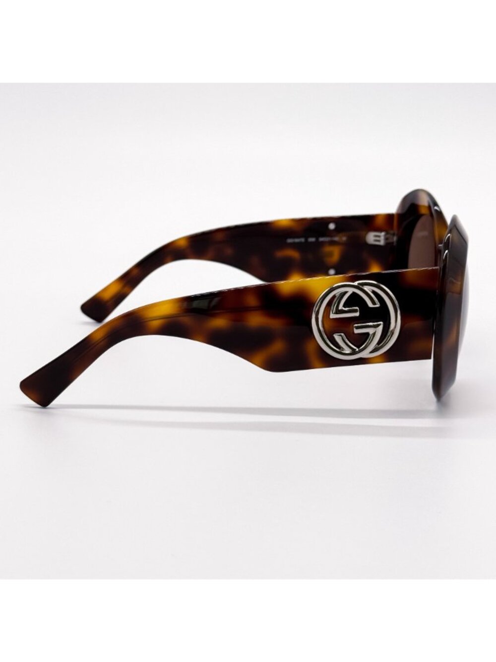 NWT Gucci GG1647S 009 Havana Brown Round Oversized Sunglasses Women - Picture 7 of 10
